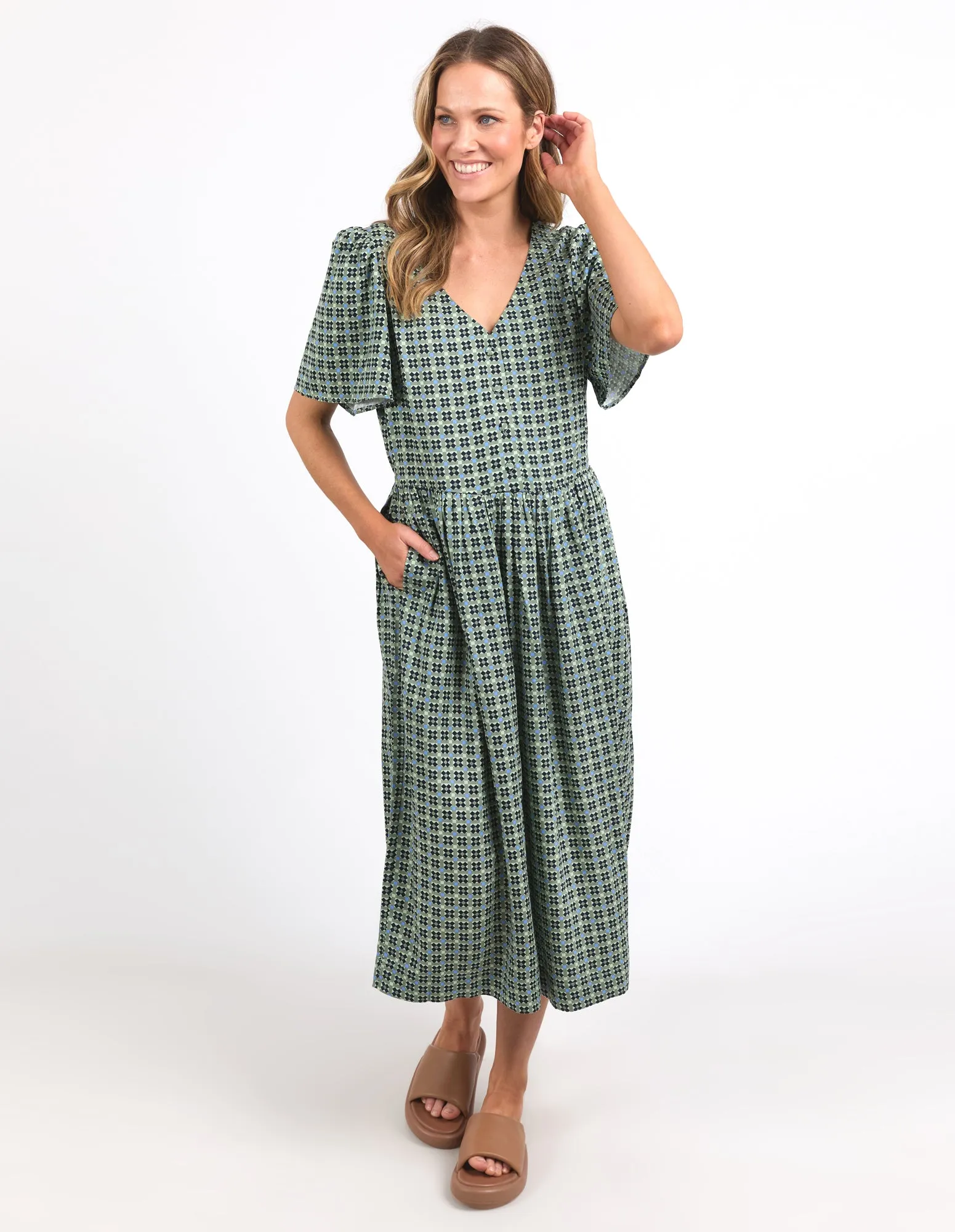 Tile Geo Dress Tile Geo Print