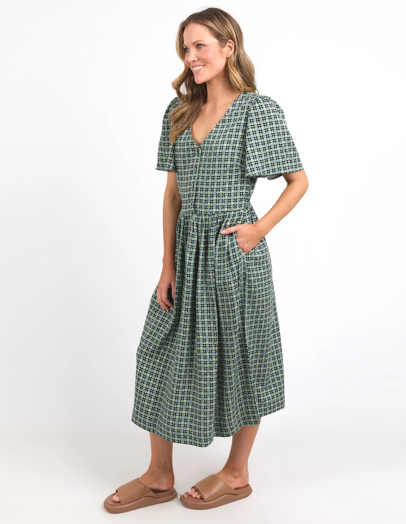 Tile Geo Dress Tile Geo Print