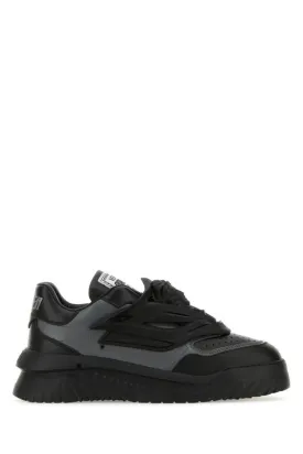 VERSACE | Two-tones leather Odissea slip ons