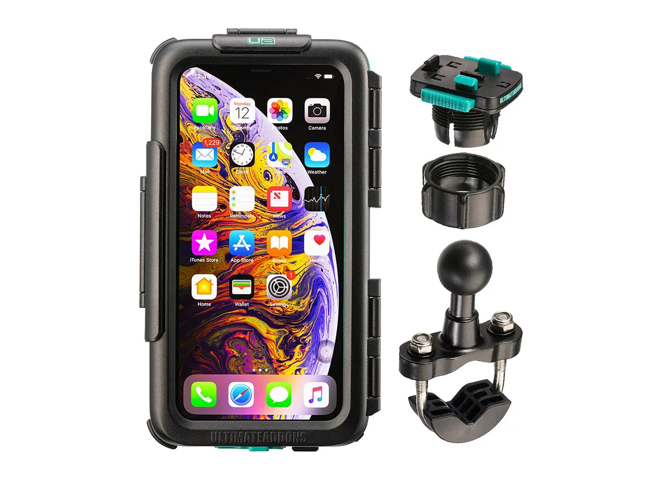 Waterproof Strong Secure Tough Hard Case Bike Mounting Kit for Apple iPhone XR