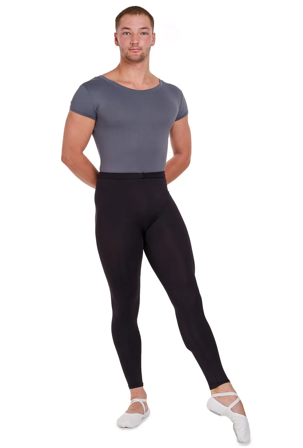 Wear Moi Mens Alban Microfibre Footless tights - Black