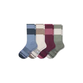 Women's Merino Wool Blend Calf Sock 4-Pack