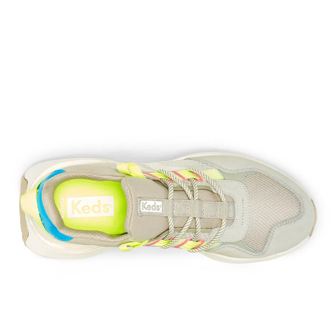 Women's Tiasa Trail Sneaker Tan/Lime (KC67136)