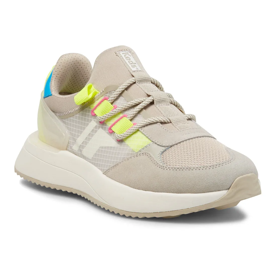Women's Tiasa Trail Sneaker Tan/Lime (KC67136)