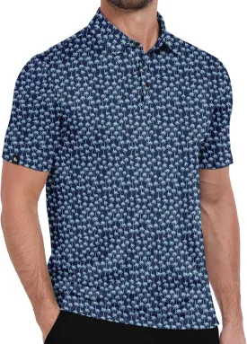 ZITY Mens Print Polo Shirts Short Sleeve Moisture Wicking Shirts for Men Golf Tennis Daily Casual Collared T-Shirt