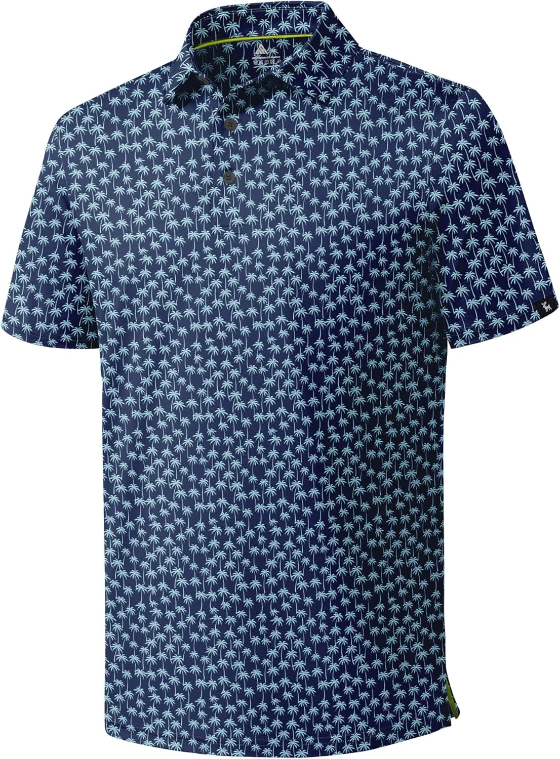 ZITY Mens Print Polo Shirts Short Sleeve Moisture Wicking Shirts for Men Golf Tennis Daily Casual Collared T-Shirt